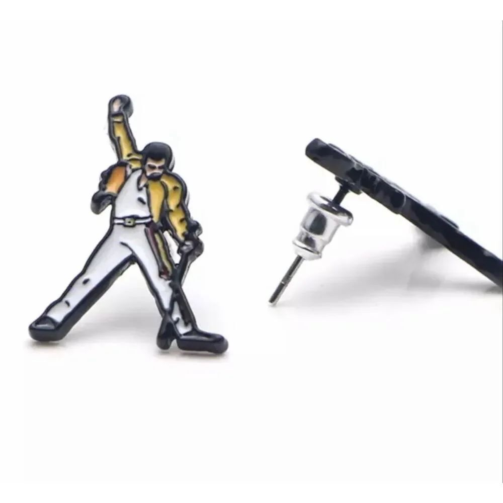 New Boutique Womens Girls Freddy Mercury Bohemian Rhapsody Stud Earrings